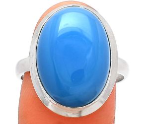 Blue Chalcedony Ring size-9 SDR226305 R-1007, 13x18 mm