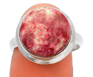 Pink Thulite Ring size-8 SDR226322 R-1007, 13x13 mm