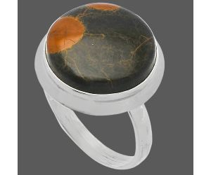 Peanut Obsidian Ring size-9 SDR226339 R-1007, 16x16 mm
