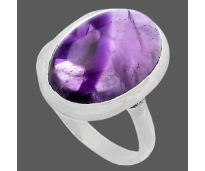 Super 23 Amethyst Mineral From Auralite Ring size-9.5 SDR226415 R-1007, 12x18 mm