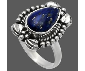 Lapis Lazuli Ring size-6 SDR226699 R-1598, 8x12 mm