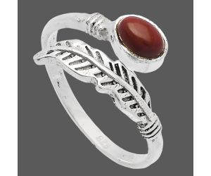 Adjustable Feather - Noreena Jasper Ring size-8 SDR226754 R-1496, 4x6 mm