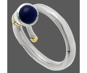 Lapis Lazuli Ring size-7.5 SDR227039 R-1248, 6x6 mm