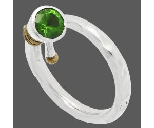 Lab Created Emerald Ring size-8 SDR227047 R-1248, 6x6 mm