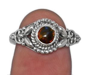 Black Ethiopian Opal Ring size-8 SDR227128 R-1286, 5x5 mm