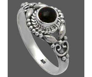 Black Ethiopian Opal Ring size-8 SDR227129 R-1286, 5x5 mm