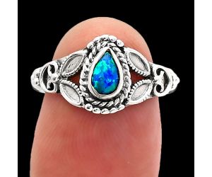 Fire Opal Ring size-7.5 SDR227155 R-1286, 4x6 mm