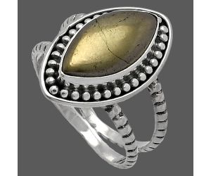 Apache Gold Healer's Gold Ring size-7 SDR227175 R-1469, 8x15 mm