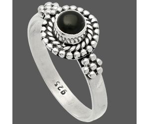 Black Onyx Ring size-9.5 SDR227245 R-1447, 5x5 mm