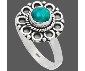 Nevada Turquoise Ring size-8.5 SDR227300 R-1256, 6x6 mm