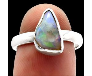 Ethiopian Opal Rough Ring size-7 SDR227334 R-1001, 7x12 mm