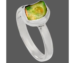 Ethiopian Opal Rough Ring size-9 SDR227344 R-1001, 7x9 mm