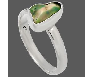 Ethiopian Opal Rough Ring size-8 SDR227359 R-1001, 6x11 mm
