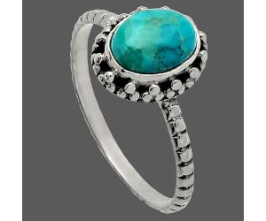 Sleeping Beauty Turquoise Ring size-7.5 SDR227431 R-1096, 6x8 mm