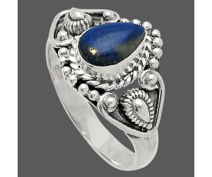 Lapis Lazuli Ring size-7 SDR227515 R-1300, 6x8 mm