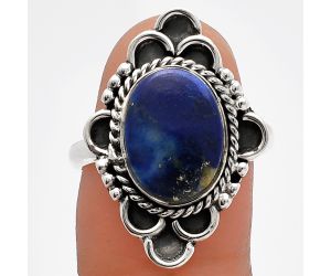 Lapis Lazuli Ring size-8 SDR227557 R-1229, 9x13 mm
