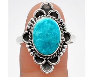 Kingman Turquoise Ring size-10 SDR227568 R-1229, 10x13 mm