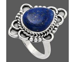 Lapis Lazuli Ring size-8 SDR227570 R-1229, 10x13 mm