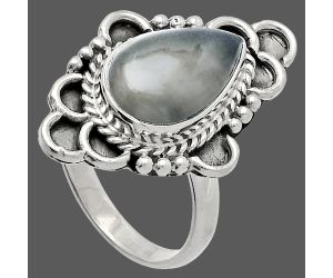 Srilankan Moonstone Ring size-7 SDR227604 R-1229, 8x14 mm