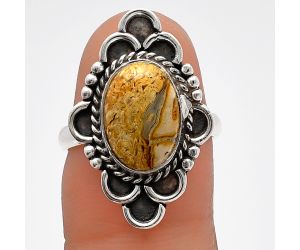 Rock Calcy Ring size-6 SDR227606 R-1229, 8x12 mm