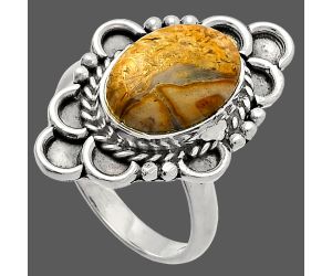 Rock Calcy Ring size-6 SDR227606 R-1229, 8x12 mm