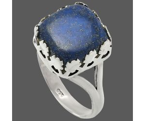 Lapis Lazuli Ring size-9.5 SDR227642 R-1576, 13x13 mm