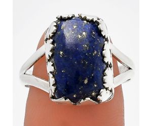 Lapis Lazuli Ring size-9 SDR227645 R-1576, 9x15 mm
