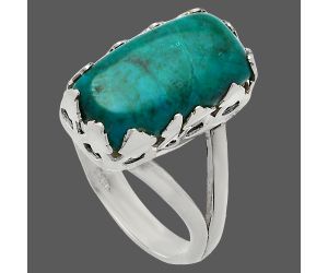 Azurite Chrysocolla Ring size-9.5 SDR227648 R-1576, 10x17 mm