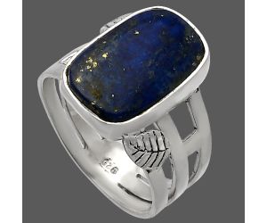 Lapis Lazuli Ring size-8 SDR227747 R-1400, 10x16 mm