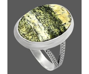 Natural Chrysotile Ring size-9 SDR227776 R-1008, 14x20 mm