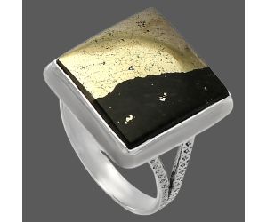 Apache Gold Healer's Gold Ring size-9 SDR227788 R-1008, 15x15 mm