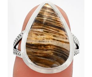 Stick Agate Ring size-8 SDR227790 R-1008, 13x18 mm