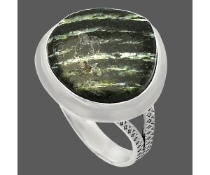 Natural Chrysotile Ring size-8 SDR227797 R-1008, 16x16 mm