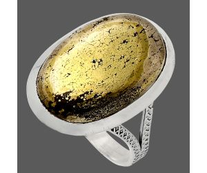 Apache Gold Healer's Gold Ring size-10 SDR227844 R-1005, 15x22 mm