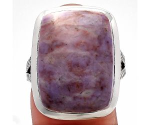 Lavender Jade Ring size-9 SDR227896 R-1005, 15x20 mm