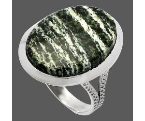 Natural Chrysotile Ring size-8 SDR227908 R-1005, 16x21 mm