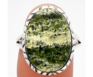 Natural Chrysotile Ring size-9 SDR227998 R-1074, 14x19 mm