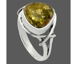 Rocky Butte Picture Jasper Ring size-8 SDR228197 R-1054, 11x11 mm