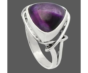 Super 23 Amethyst Mineral From Auralite Ring size-7 SDR228210 R-1054, 11x11 mm