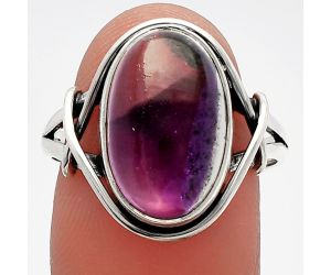 Super 23 Amethyst Mineral From Auralite Ring size-9 SDR228226 R-1054, 10x16 mm