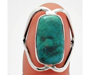Azurite Chrysocolla Ring size-7 SDR228383 R-1246, 10x17 mm