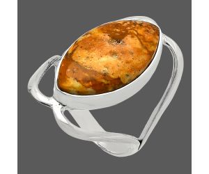 Picture Jasper Ring size-7 SDR228393 R-1246, 11x19 mm