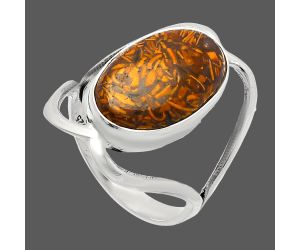 Coquina Fossil Jasper Ring size-7 SDR228430 R-1246, 10x16 mm