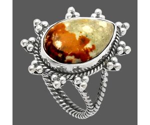 Rocky Butte Picture Jasper Ring size-7 SDR228522 R-1234, 11x17 mm