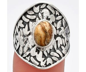 Rock Calcy Ring size-6.5 SDR228716 R-1370, 6x8 mm