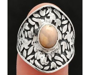 Pink Opal Ring size-7 SDR228731 R-1370, 6x8 mm