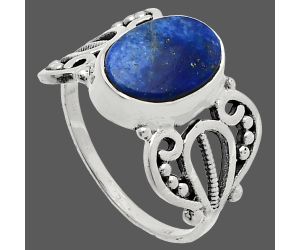 Lapis Lazuli Ring size-7 SDR228747 R-1309, 8x11 mm