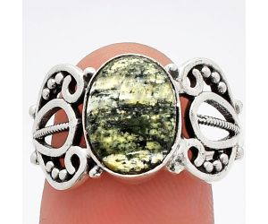 Natural Chrysotile Ring size-9.5 SDR228765 R-1309, 9x11 mm