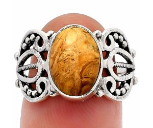 Rock Calcy Ring size-8 SDR228780 R-1309, 8x12 mm