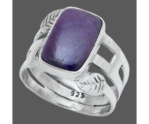 Lavender Jade Ring size-8 SDR228839 R-1400, 9x14 mm